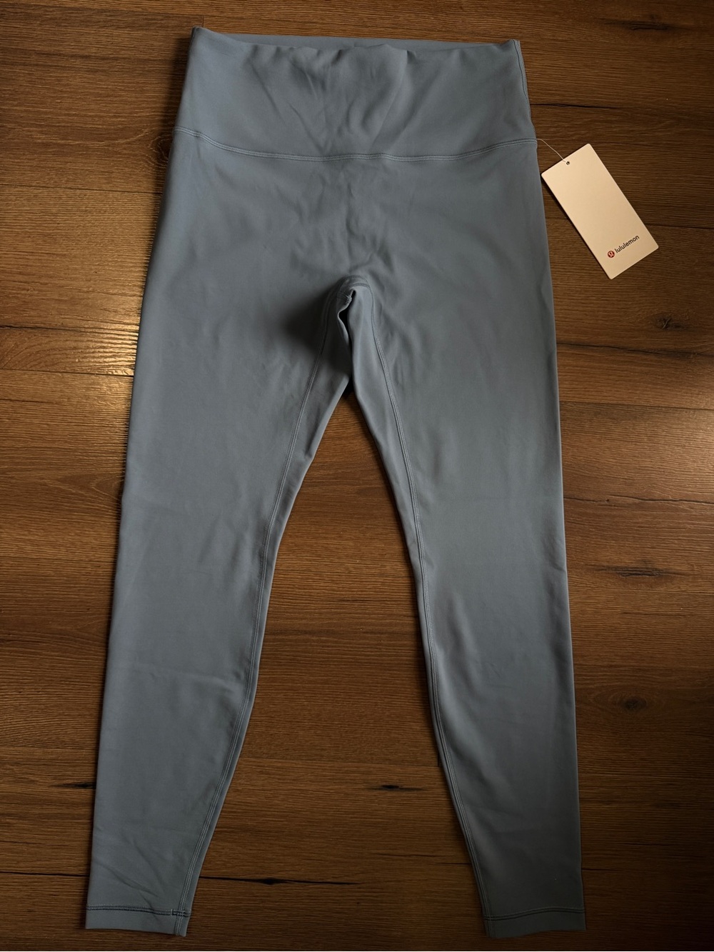 NWT Sz 10 Lululemon Wunder Train No Line HR Tight 28” Medium STLB (Steel Blue)